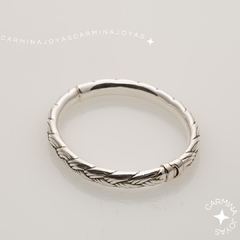 PULSERA PLATA INFLADA