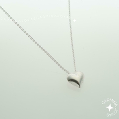 COLLAR PLATA 925 BIG HEART - comprar online