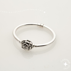 PULSERA PLATA INFLADA ROSE