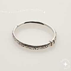 PULSERA PLATA ARABIAN CURVE