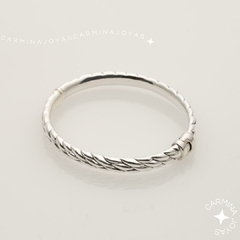 PULSERA PLATA INFLADA TALI