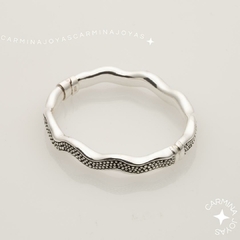 PULSERA PLATA INFLADA WAVES