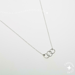 COLLAR PLATA 925 RIBBON - comprar online