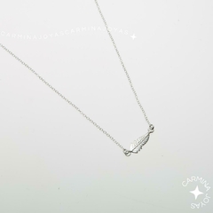 COLLAR PLATA 925 FEATHER - comprar online