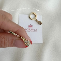 AROS MORAVIA CRISTAL ARGOLLAS PIÑA