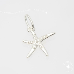 DIJE STARFISH PLATA Y CUBIC