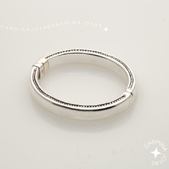 PULSERA PLATA INFLADA DOT