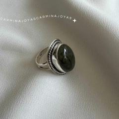 ANILLO PLATA Y PIEDRA SODALITA - comprar online