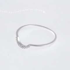 anillo plata 925 y micro pavé