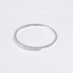 anillo plata 925 y micro pavé