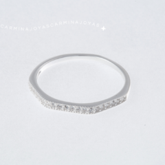 anillo plata 925 y micro pavé