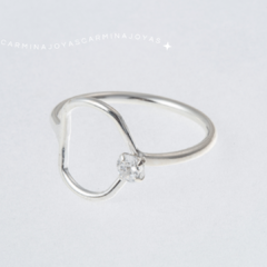 anillo plata 925 y cubic