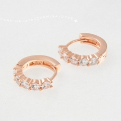 ARGOLLITAS PLATA ROSA Y CUBIC - comprar online