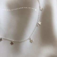 COLLAR ESTRELLAS PLATA 925 en internet