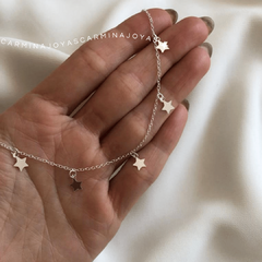 COLLAR ESTRELLAS PLATA 925 - comprar online