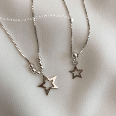 COLLAR ESTRELLITA CALADA PLATA 925 - comprar online