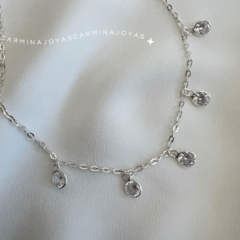 CHOKER/COLLAR PLATA 925 Y CUBIC - comprar online