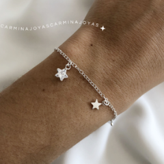 PULSERA PLATA 925 Y CUBIC STARDUST