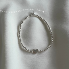 PULSERA PLATA 925 CORAZON/ESTRELLA - comprar online