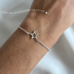 PULSERA PLATA 925 ESTRELLA - comprar online