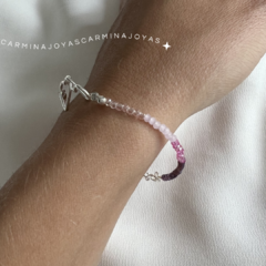 Pulsera realizada en Plata 925 y cristales checos