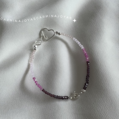 Pulsera realizada en Plata 925 y cristales checos