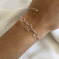 PULSERA PLATA 925 ESTRELLAS