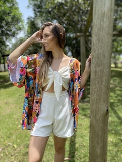 KIMONO FLORESTA COLORIDA - comprar online