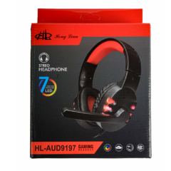 Audifonos tipo gamer con microfono y LED AUD9197 - Heng Lian