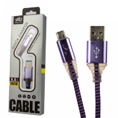 Imagen de Cable de datos micro USB V8 con luces LED CABV5652