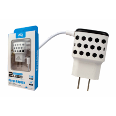 Cargador LED micro USB V8 diseño de polka dots CARG5823 - tienda en línea