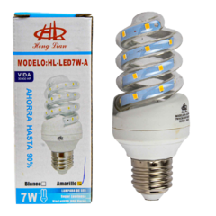 Foco LED de espiral 7watts luz blanca LED7W-A - Heng Lian