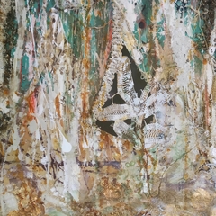 Palma con Agua. Tríptico. 140 x 180 cm - tienda online