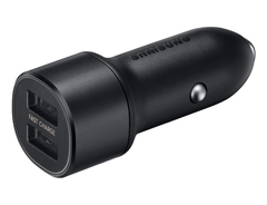 Cargador Samsung Dual P/Auto (15W+15W) Negro