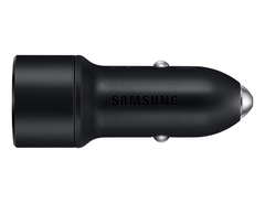 Cargador Samsung Dual P/Auto (15W+15W) Negro