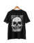 Camiseta preta 100% algodão Another skull tshirt