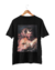 Camiseta  preta 100% algodão Dois Sátiros Peter Paul Rubens frente