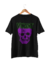 Camiseta Van Gogh Skull Misfits (estampa roxa e verde)
