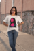 Camiseta Mona Lisa Pop Vintage na internet