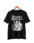 Camiseta preta 100% algodão Happier than ever Silence Henry Fuseli (Monocromática)