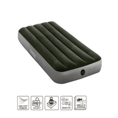 COLCHON INFLABLE CON INFLADOR INTEX 76 X 191 X 25 CM CHICO DOWNY AIRBED 64760 - comprar online