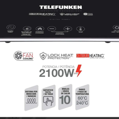 Anafe Infrarrojo Vitroceramico Telefunken TF-AV8000 - comprar online