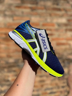 Asics Gel Marinho e Verde Limão - comprar online