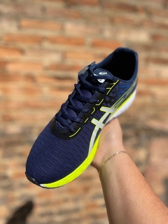 Asics Gel Marinho e Verde Limão