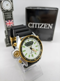 Relógio Citizen Aqualand Branco Linha Gold (100% Funcional) - comprar online