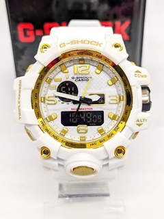 Relógio G-Shock Mudmaster Branco / Dourado- 100% Funcional