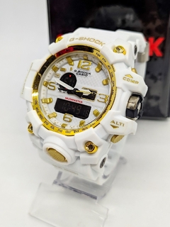 Relógio G-Shock Mudmaster Branco / Dourado- 100% Funcional na internet