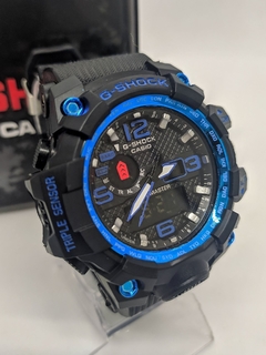 Relógio G-Shock Mudmaster Preto/Azul 100% Funcional - comprar online