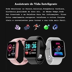 Relógio Smartwatch Inteligente D20 Android e IOS - comprar online