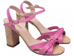 Sandália Feminina Napa Pink / Cortiça